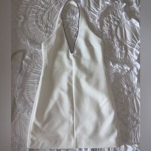 Elegant White Halter Dress